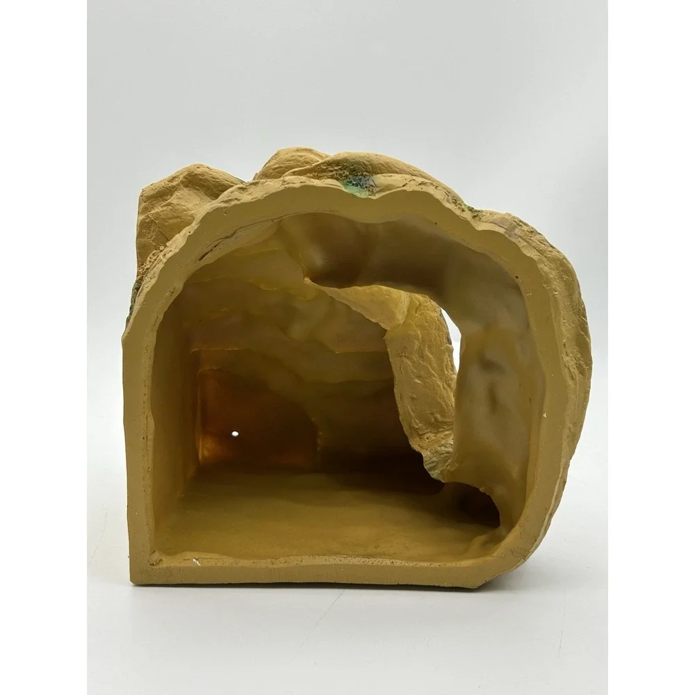 Borlech Reptile Tank Hideouts Cave Habitat Decor Aquarium Terrarium Faux‎ Rock